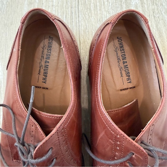 Johnston & Murphy Rich Brown Leather Derbys main image 7